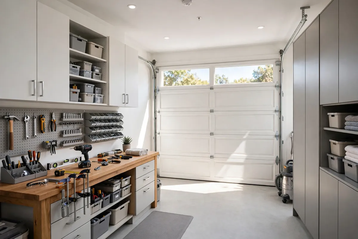 Garage door illustration for About Our Service